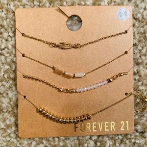 NWT Forever 21 Ankle Bracelets